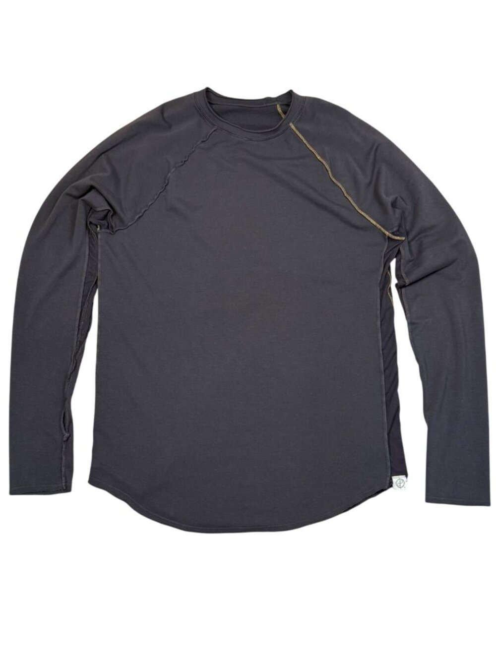 One Golden Thread Unisex Long Sleeve Shirt XL Gray Tencel Supima Cotton Blend Ha